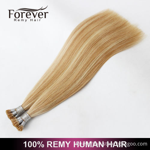 Xuchang Forever 7A Grade Wholesale 100% Indian Remy Human 2g strands i tip hair extensions